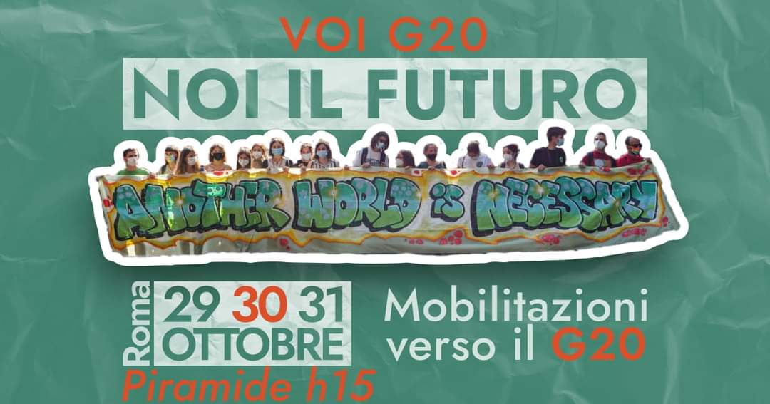 Noi il futuro, corteo nazionale contro il G20, per il clima e la giustizia sociale